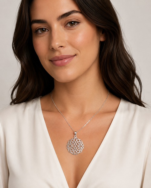 Celtic Endless Knot Pendant – Sterling Silver