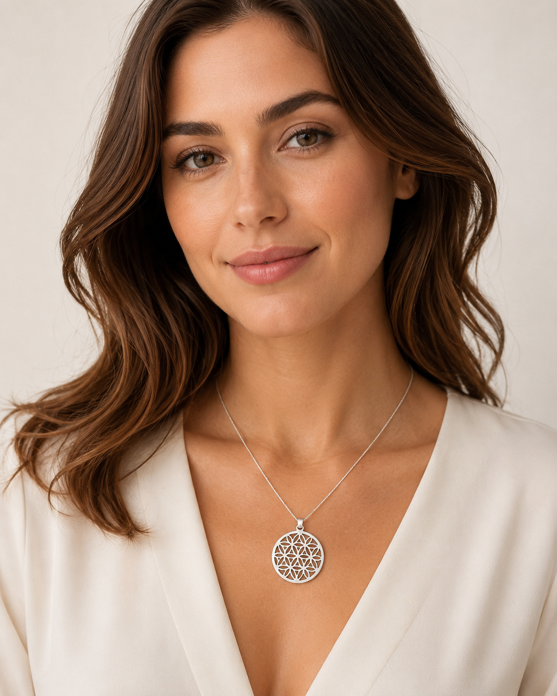 Flower of Life Sterling Pendant