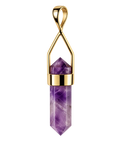 Amethyst Crystal Pointer Pendant