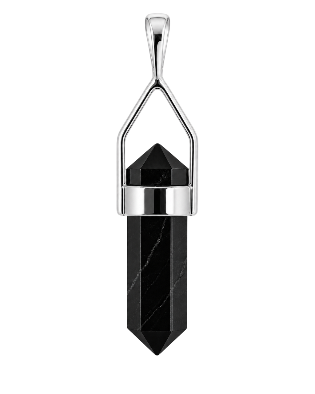 Black Onyx Pendant – Sterling Silver