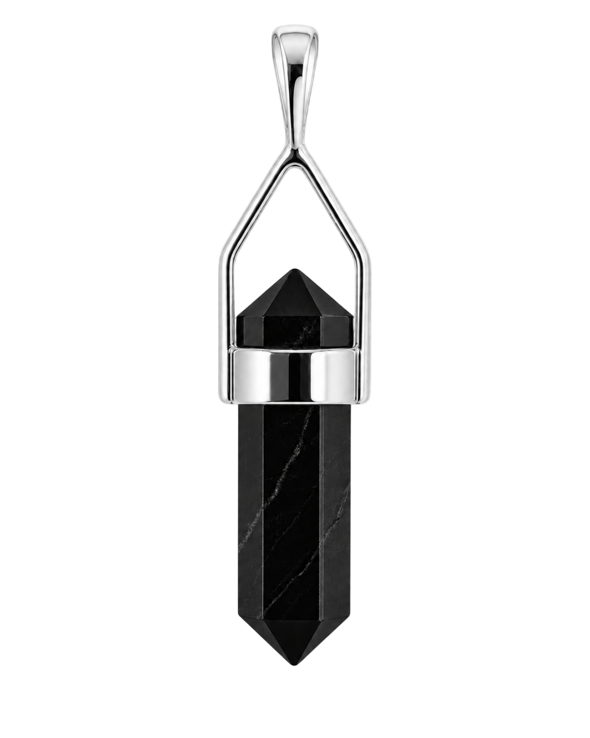 Black Onyx Pendant – Sterling Silver