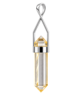 Clear Quartz Crystal Pointer Pendant